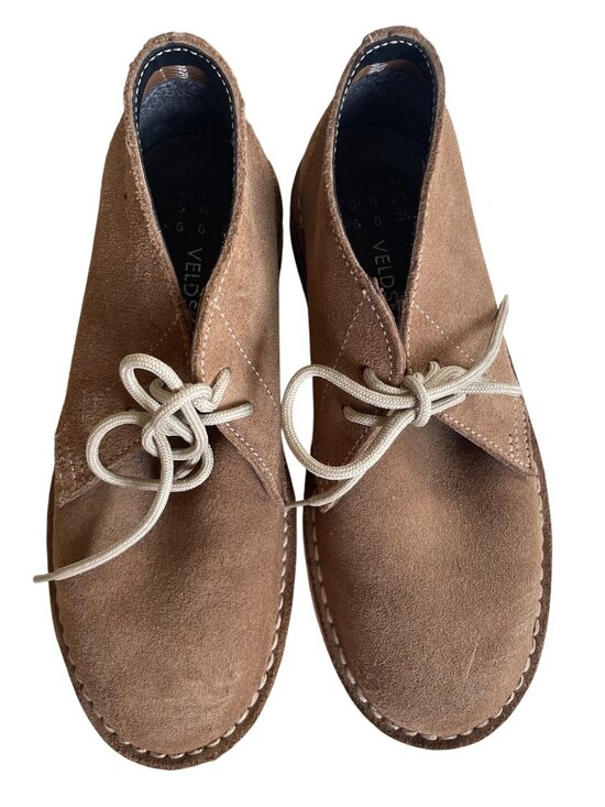 Veldskoen Suede Leather Chukka Boots Men\'s 6 EU 38 Classic Heritage Tan Lace UP main image 11